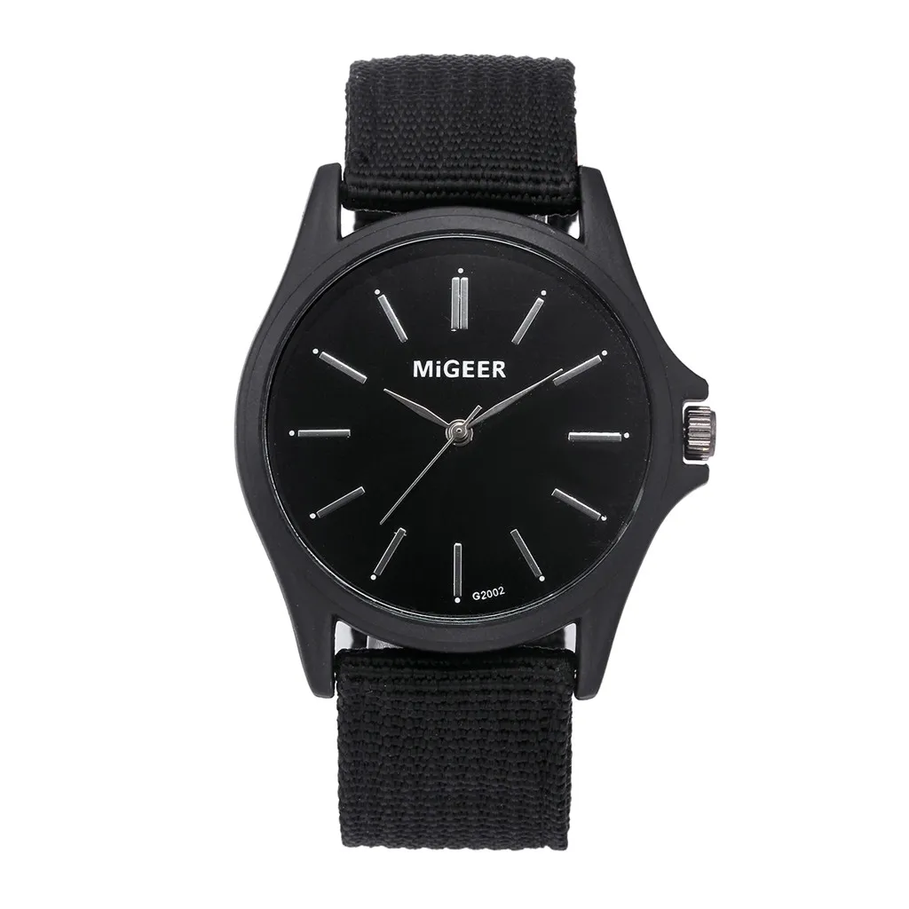 Для мужчин s часы Классический наручный нейлоновый нарукавник наручные с