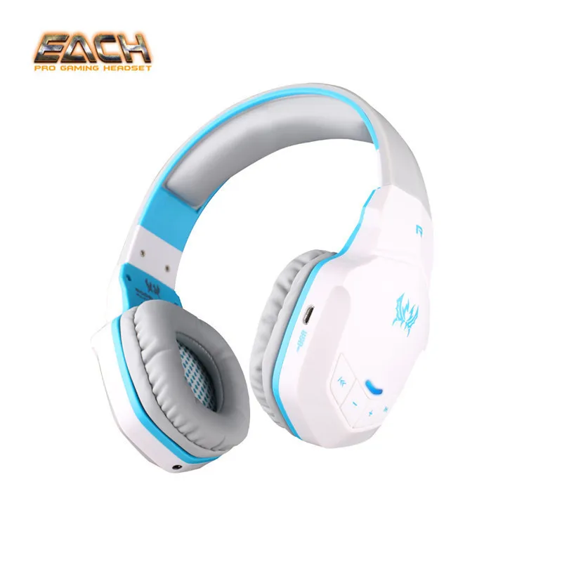 Белый Каждый B3505 Беспроводные Bluetooth Стерео Игровые наушники игровая гарнитура PC Gamer HiFi запонки шлем с регулятором громкости микрофон - Цвет: Белый