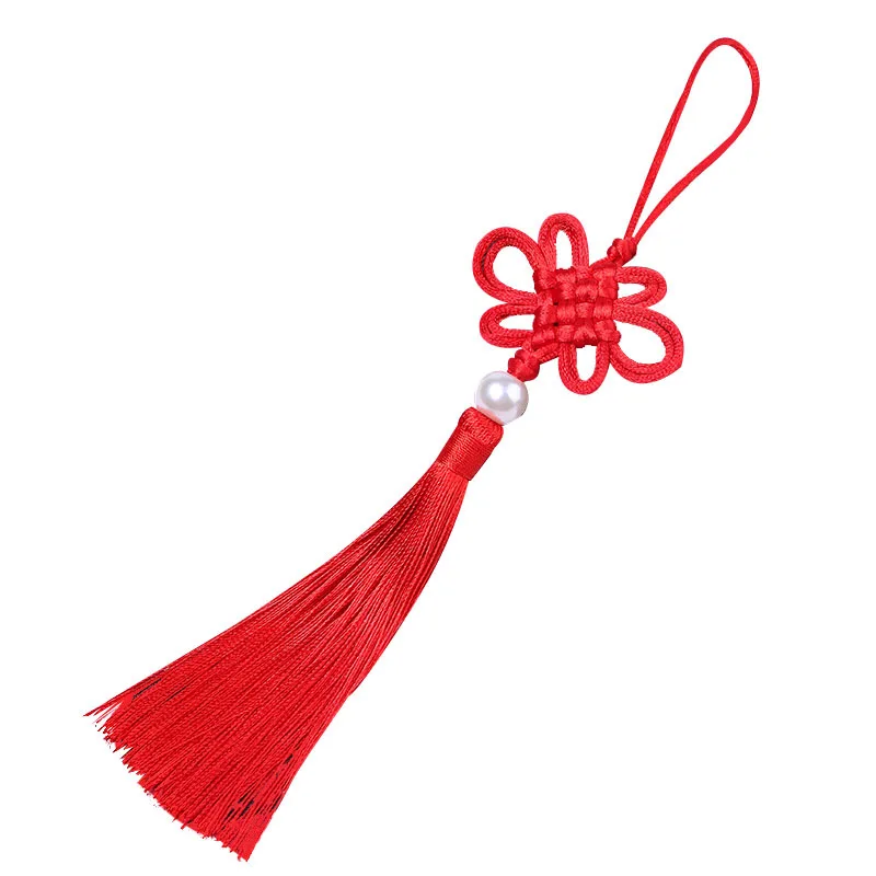 2 шт./пакет 25 см Цвет китайский узел-кисточка для ламп ремесла Национальный