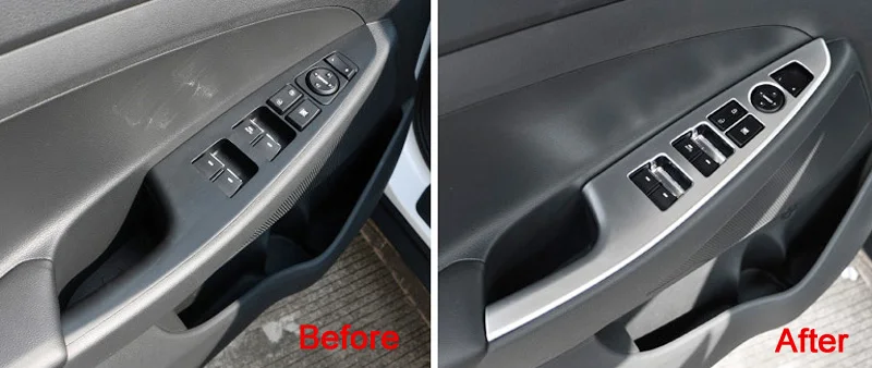 Автомобильный Стайлинг для Hyundai Tucson 2016 2017 ABS Матовый авто Интерьер двери