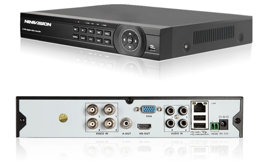 Система видеонаблюдения AHD 1080P 4 канала с ночным видением|dvr wireless camera|dvr camera cardvr