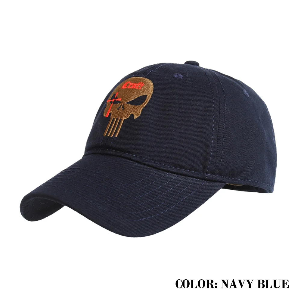 1 PC NAVY BLUE T.S.N.K Мужская и женская Беговая Кепка, кепка, американская Каратель, командная Кепка, регулируемая бейсболка, MC цвет - Цвет: 1 PC NAVY BLUE