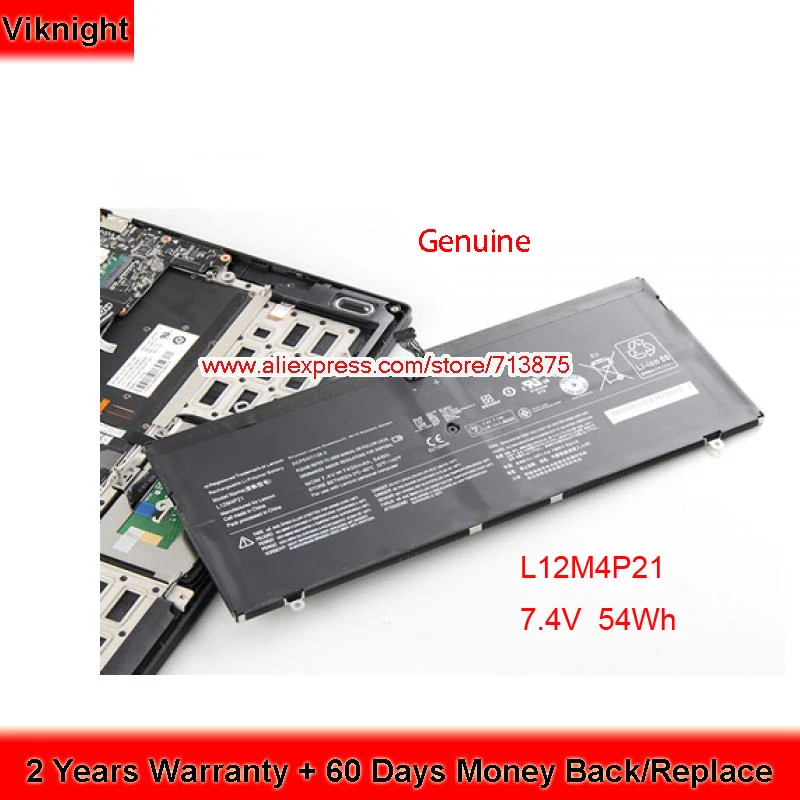 Оригинальный аккумулятор L12M4P21 54Wh для Lenovo Yoga 2 Pro 20266 13 121500156 7400 7 4 В мАч|Аккумуляторы