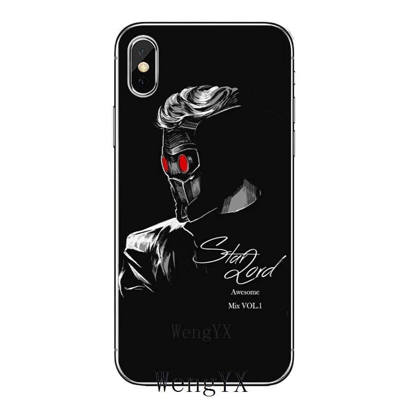 Тонкий мягкий чехол для телефона Apple IPhone X XR XS Max 8 7 6s 6 plus SE 5s 5c 5 4s 4 стражи Galaxy Awesome Mix Vol 1 - Цвет: Mix-Vol-1-A-02