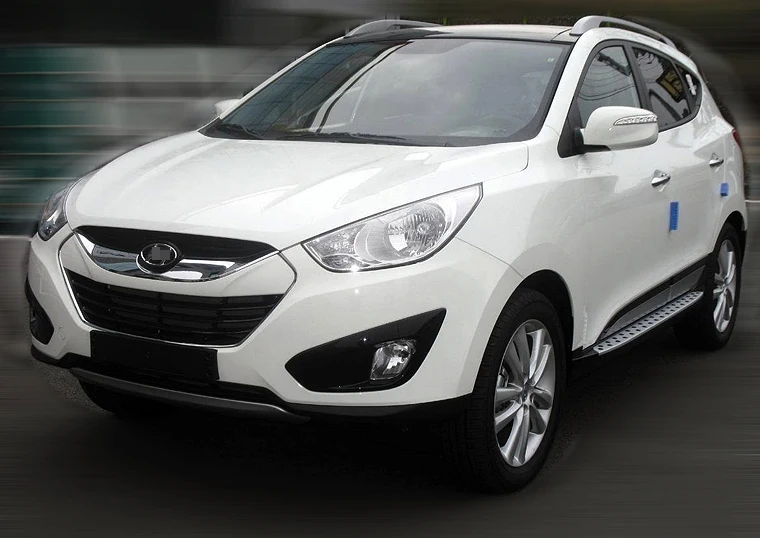 Беговые доски боковая ступенчатая штанга для Hyundai IX35(Tucson IX) 2009 2017 г. магазин HITOP 5