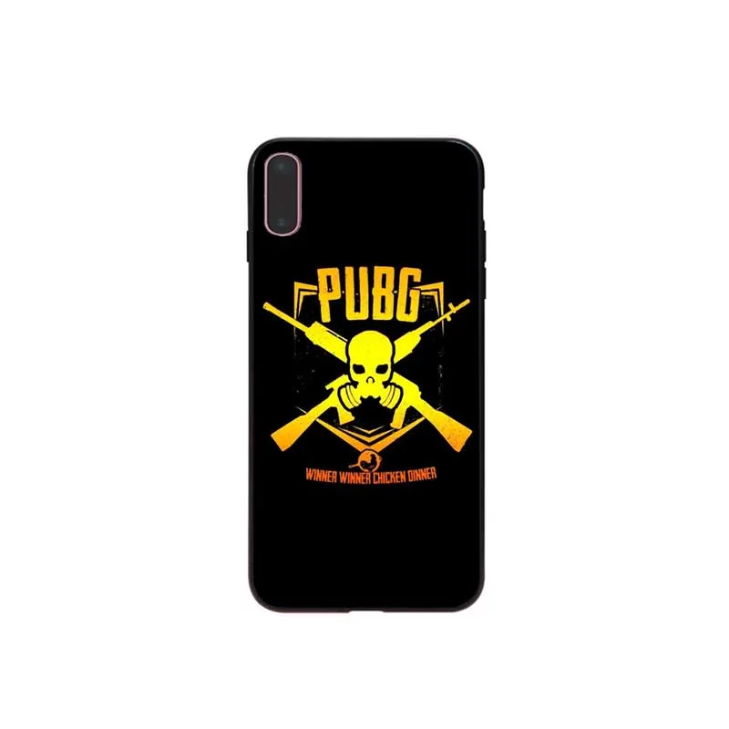 Игры PUBG PLAYERUNKNOW'S боя черный мягкий чехол для мобильного телефона Apple iPhone 7 8 6 6S Plus