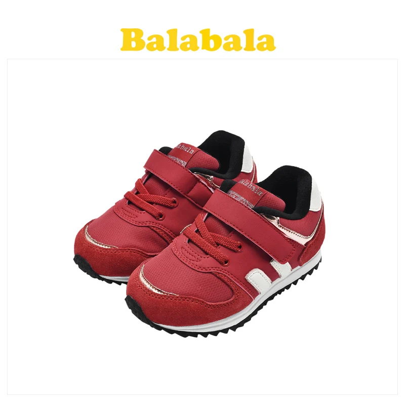 Balabala/детская осенне-зимняя модная обувь; Повседневная дышащая обувь для девочек; удобная бархатная нескользящая обувь для маленьких девочек