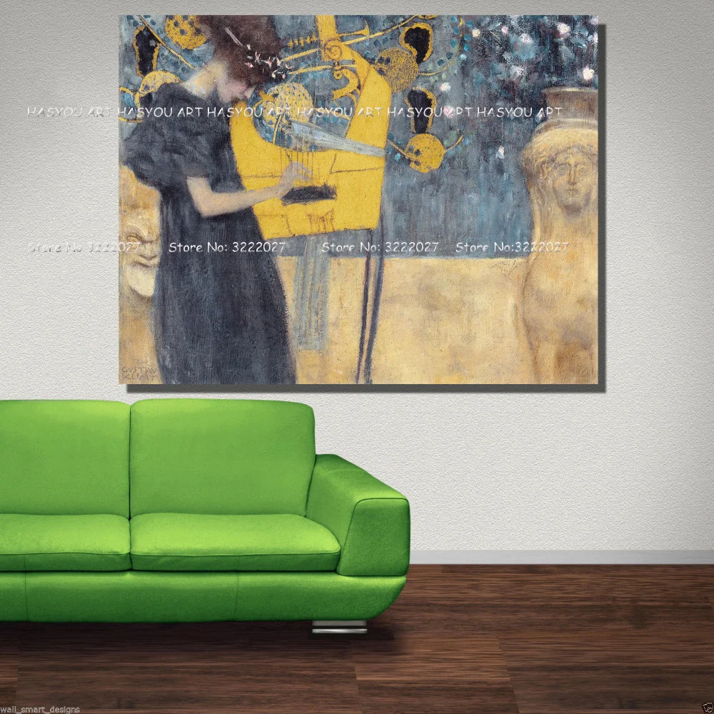 Klimt настенная живопись Картина на холсте домашний декор настенный плакат для
