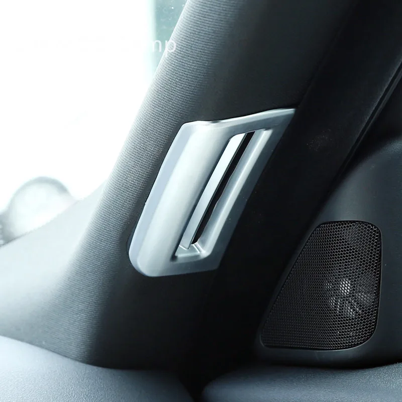 Для Land Rover Range Velar 2017 2018 ABS Матовая Внутренняя Передняя вентиляционная розетка