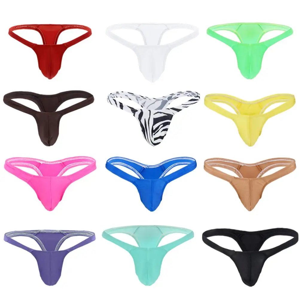 Стринги Jockstrap мужские трусы танга с мешочком для выпуклости стринги Zebra Т