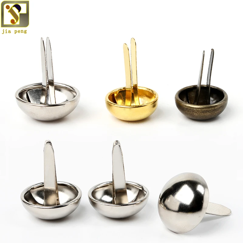 100 шт. серебристые декоративные металлические заклепки для кожи 20 х12 мм|Заклепки