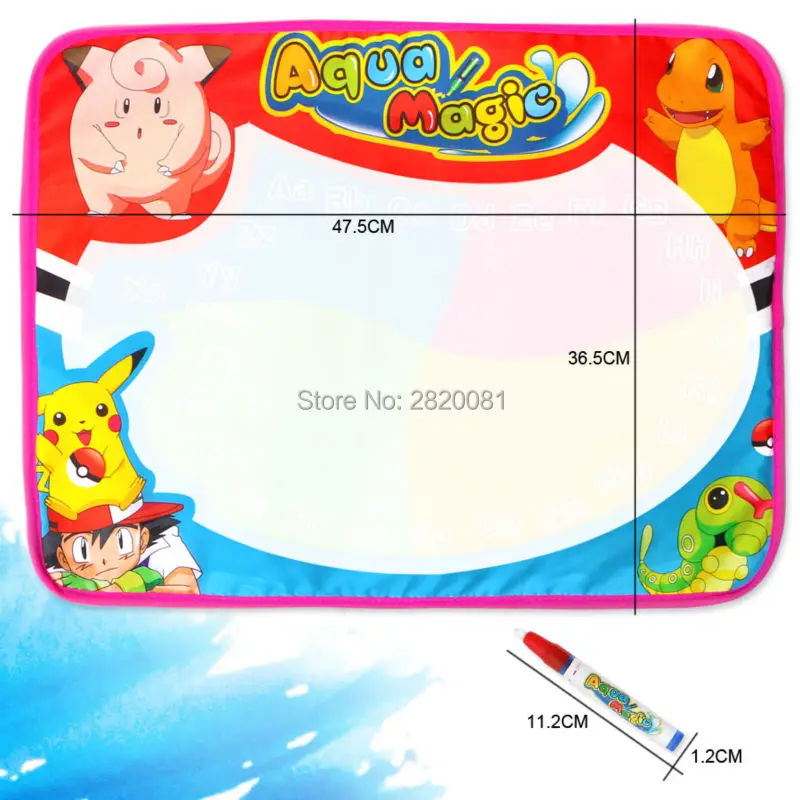 Волшебный игровой коврик для рисования воды Аква цветная мультяшная доска с