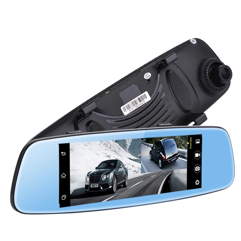 Автомобильный видеорегистратор-зеркало заднего вида 8 дюймов IPS Touch 4G Android 5 1 Full HD