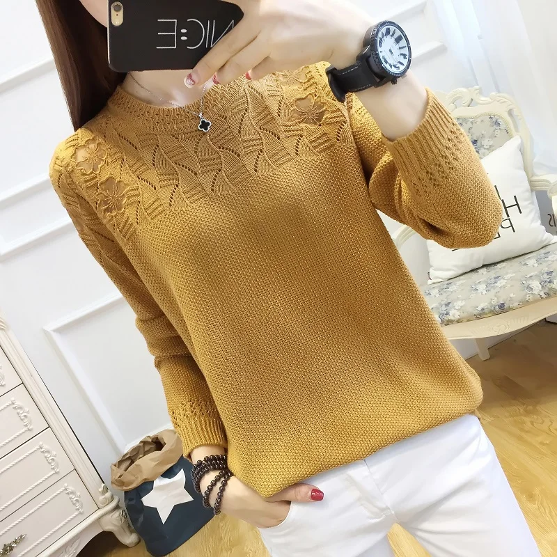 Свитер с длинными рукавами и вырезом Трикотажная верхняя одежда без подкладки