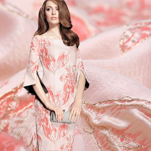 Трехмерный жаккардовый гобелен Los Home атласная Модная ткань для платья пальто