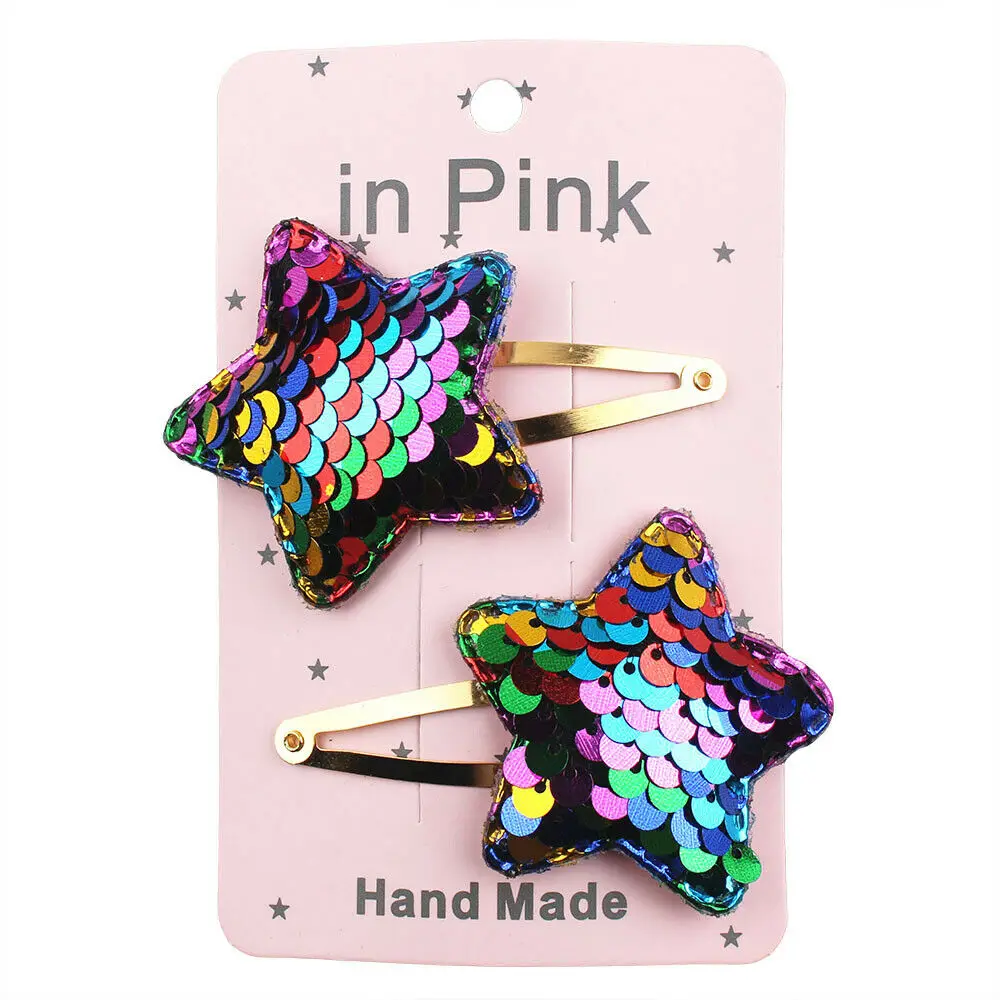 2 шт./комплект детские заколки для волос с бантом и сердечками | Детская одежда