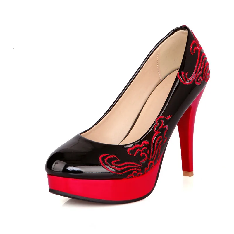 new arrivals dropship plus Size 28-52 Platform pumps Woman Shoes Slip On high heels Shoes Woman Pumps