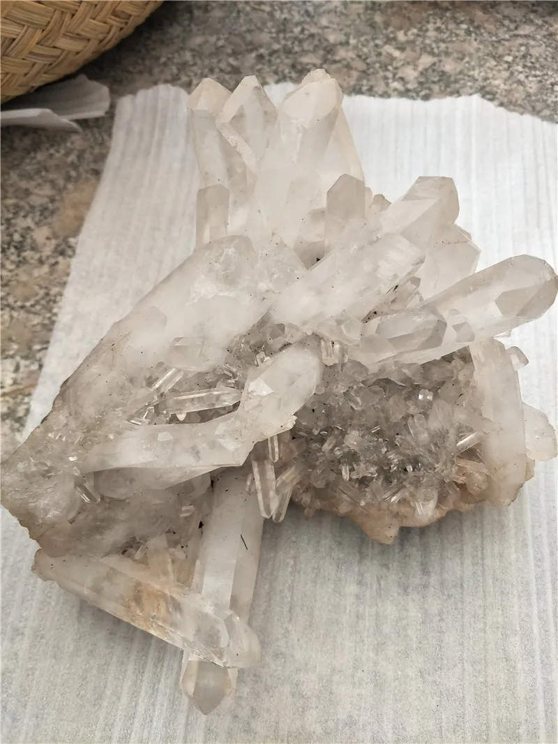 1 кг кварцевый кристалл большого размера для украшения дома фэншуй | Дом и сад