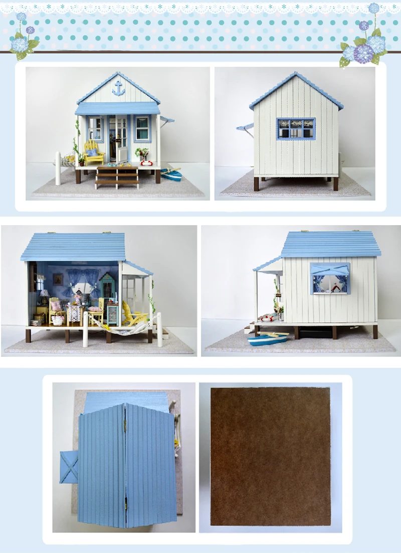 DIY кукольный домик Miniatura Кукольный дом мебель деревянные украшения ручной работы головоломка подарок игрушки для детей A017# E