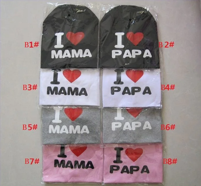 Детская хлопковая шапка-Череп с надписью i love papa mama | одежда и обувь
