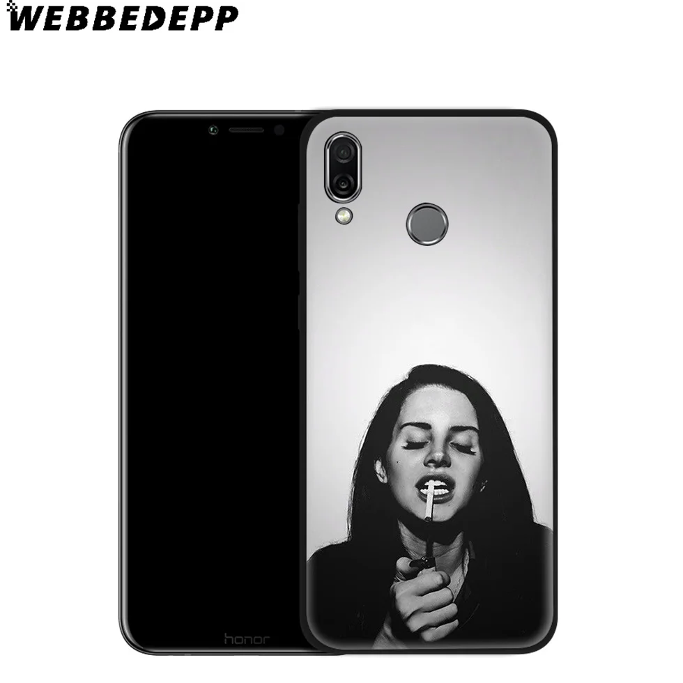 Мягкий чехол WEBBEDEPP Lana Del Rey Singer для Huawei P8 P9 P10 P20 P30 Lite Pro P Smart Z Plus 2019 Y6 Prime 2018 2017 Mini |