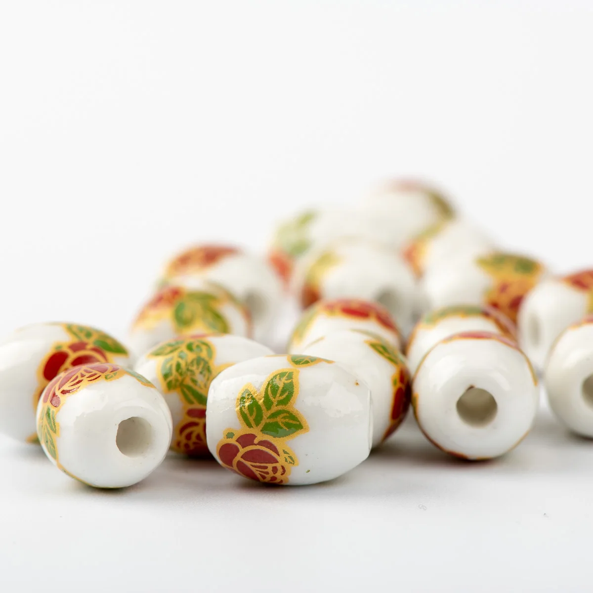 12# 40pcs Barrel Shape DIY Ceramic beads jewelry not wooden Quality Ceramics #A218A | Украшения и аксессуары
