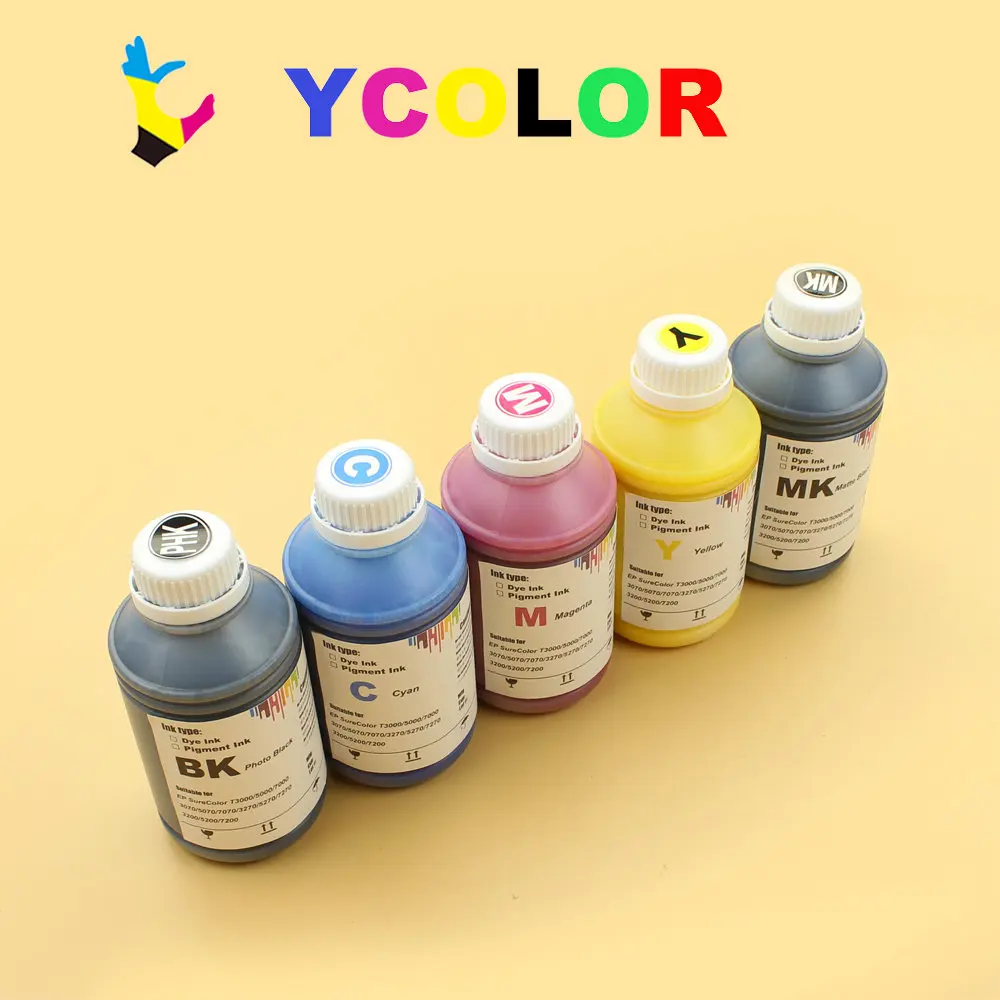Пигментные чернила DGYCJLFP 500 мл для принтера Epson SureColor T3000 T5000 T7000 T3200 T5200 T7200 T3270 T5270 T7270