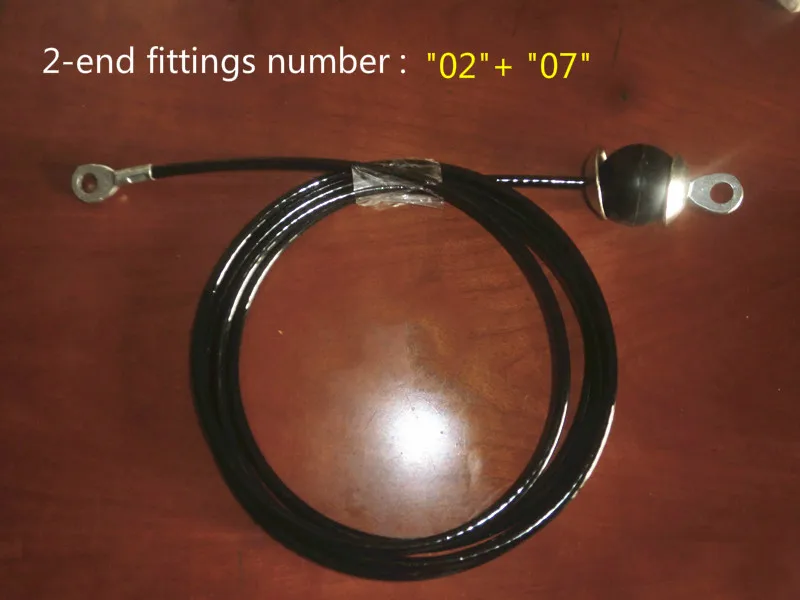 Оборудование для фитнеса wirerope стальной трос сборки, 5 мм/6 мм провода и головы аксессуары набор. Кабель спортзала по индивидуальному заказу - Цвет: Черный