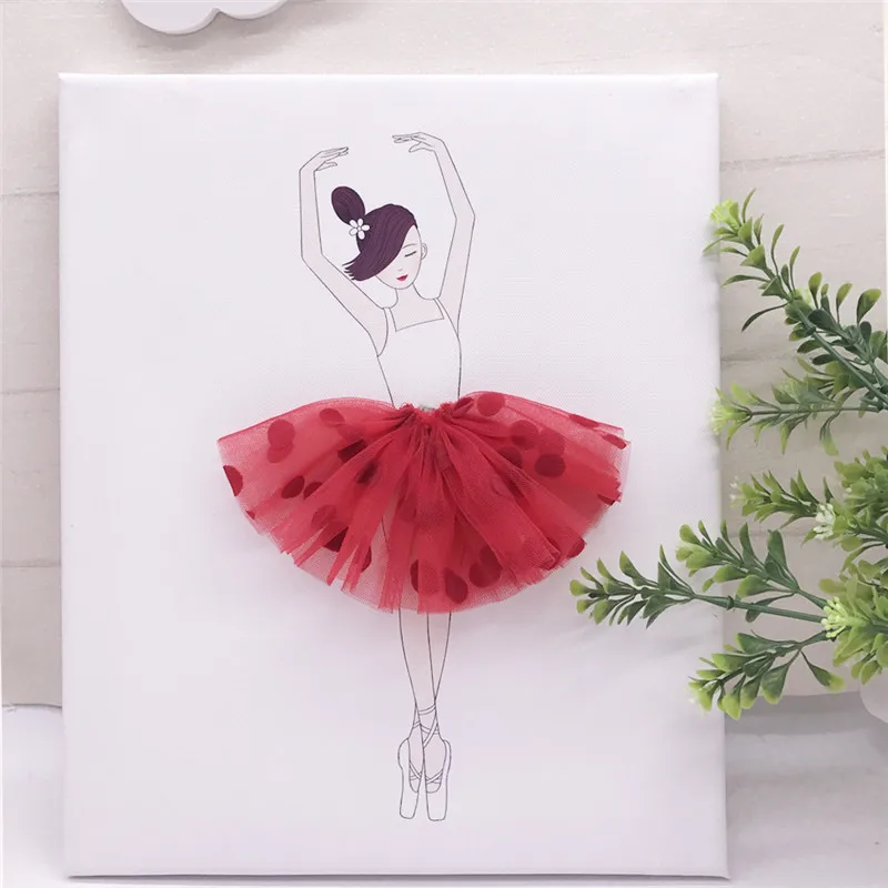 3 шт./компл. скандинавский мультфильм красный балет танец девушки стены искусства