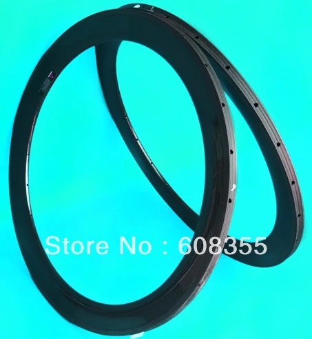 Трубчатый обод 60 мм-3K полностью карбоновый дорожный велосипед 700C трубчатый
