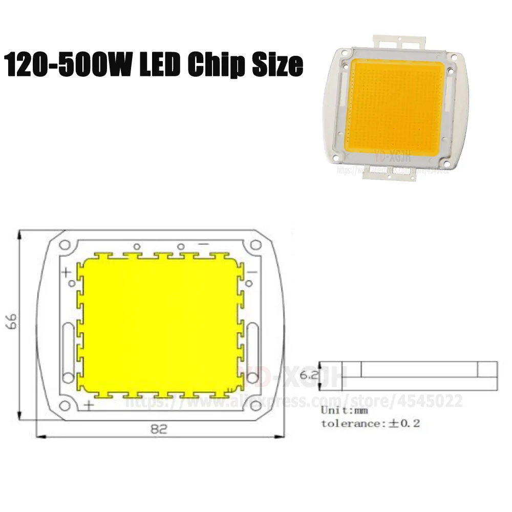 Высокая мощность 3000K 4000K 6000K 10000K 200W Grow LED полный спектр (розовый) белый 380 840nm для DIY