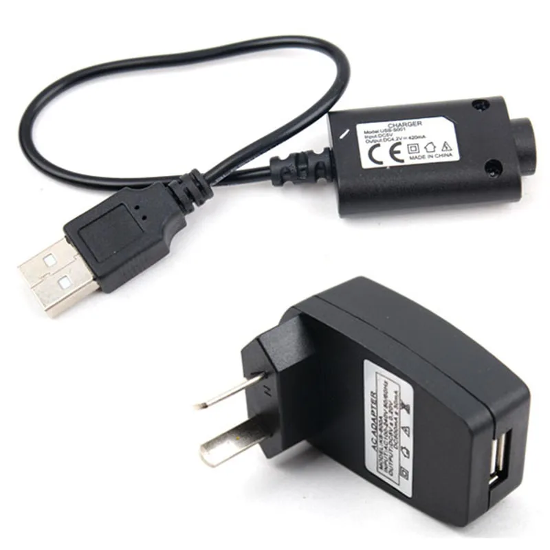 Зарядка для электронной сигареты, набор, USB зарядное устройство, кабель US/EU/AU, настенный адаптер для эго, электронная сигарета, EGO-CE4/T/K/W, Прямая поставка