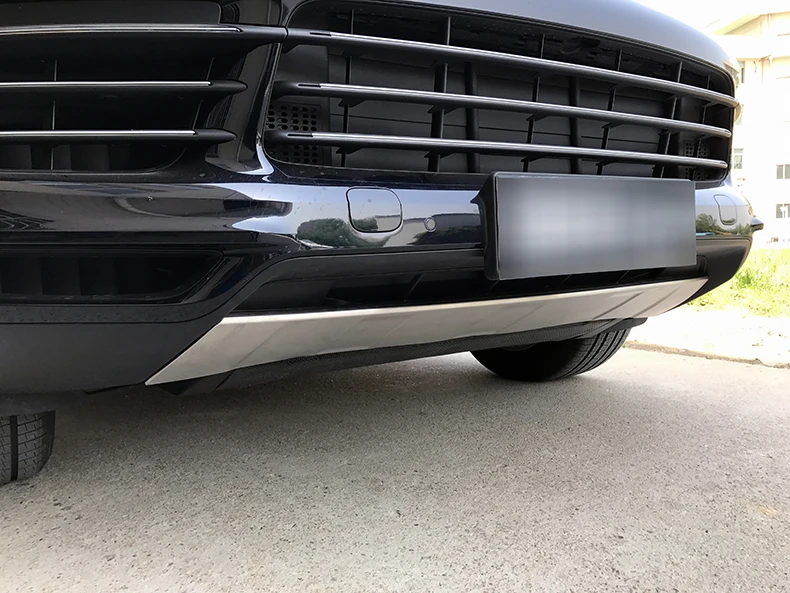 For Porsche Cayenne 2018 2019 2020 Front + Rear Bumper Diffuser Stainless steel Bumpers Guard skid plate car accessories | Автомобили и