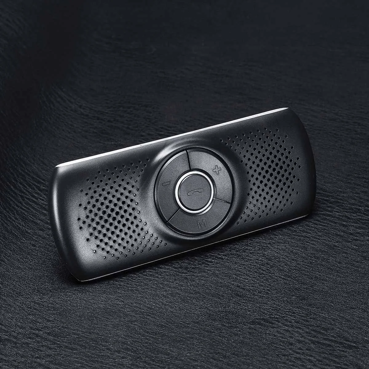 Серебристый Комплект беспроводной связи bluetooth для автомобиля набор громкой связи динамик телефон многоточечный солнцезащитный козырек динамик для телефонов смартфонов автомобильное зарядное устройство Hands Free - Название цвета: Серебристый