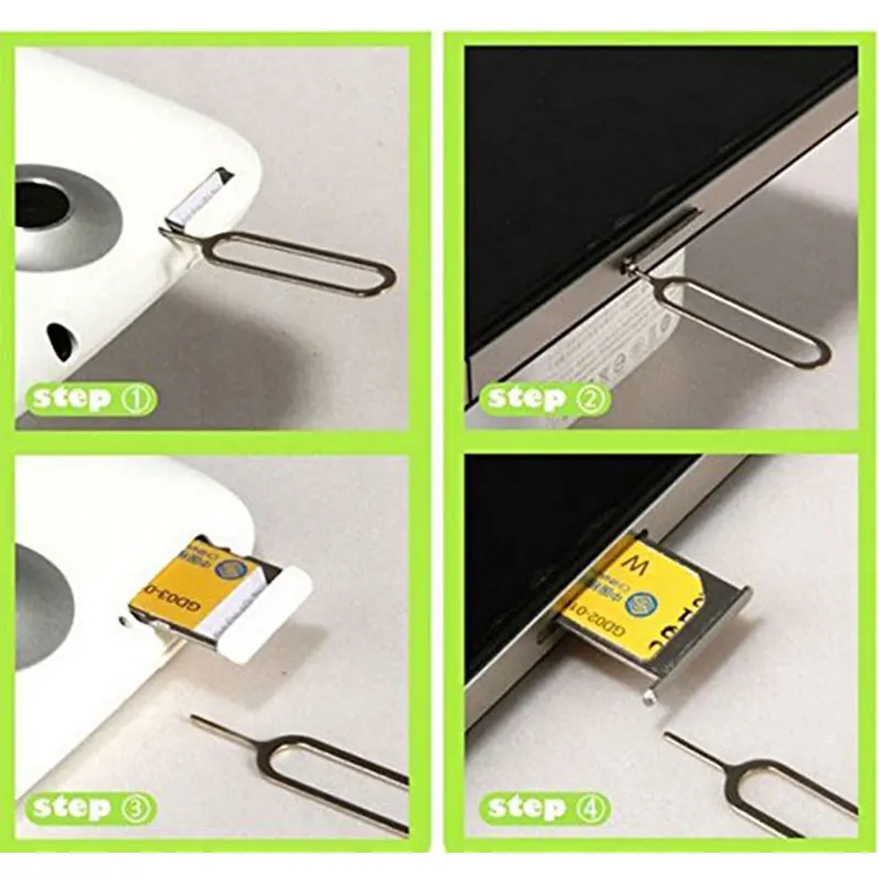 10PCS Sim Card Tray Pin Eject Removal Tool Needle Opener Ejector For Xiaomi Redmi Note 7 Pro Huawei iPhone 11 pro X XS Max XR 6 | Мобильные