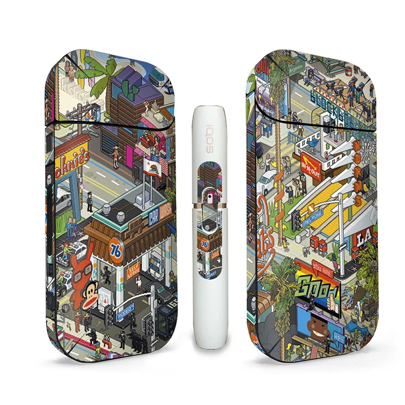 Граффити дизайн 3m ПВХ материал IQOS кожа для 2 4 обертка плюс антипыль декоративная