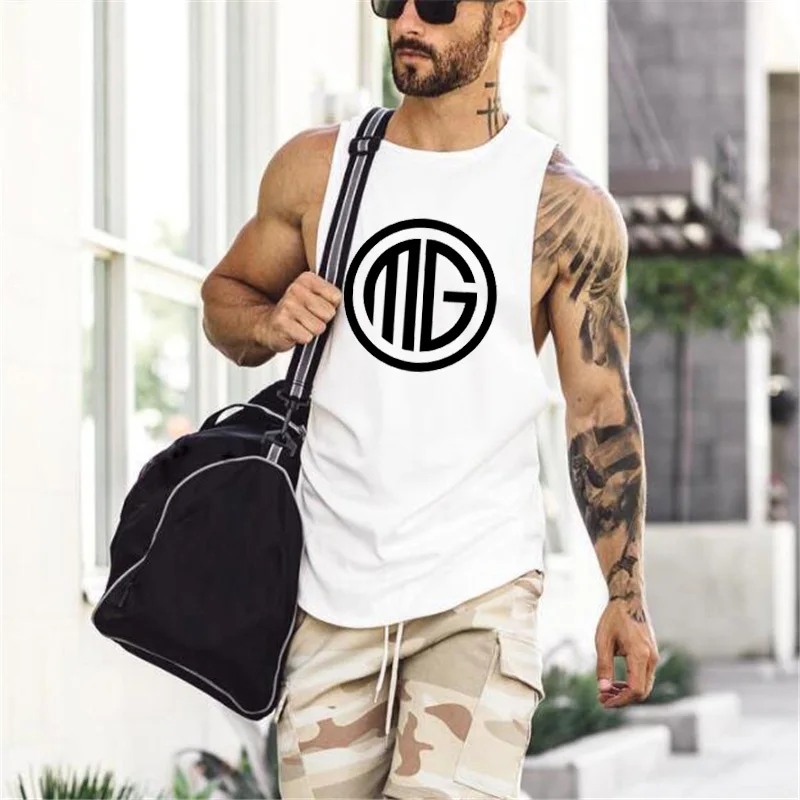 Muscleguys майка для тренажерных залов бодибилдинг фитнес мужская хлопковая рубашка