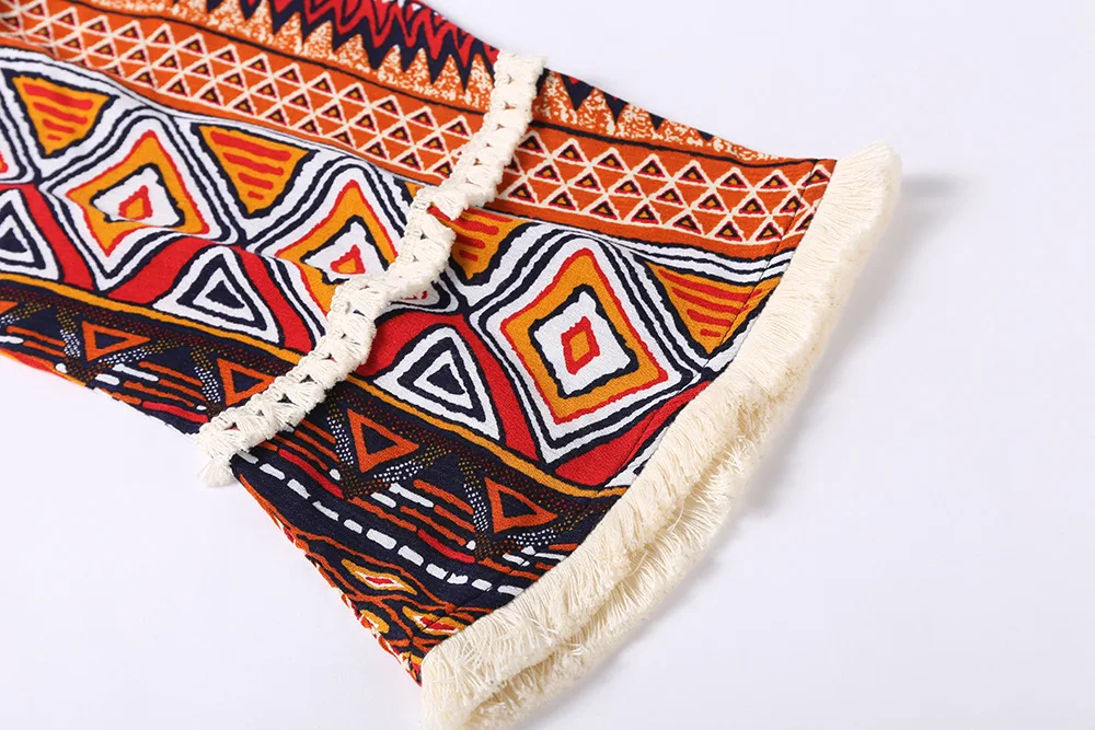 Женская блузка с длинным рукавом Boho летняя и осенняя Пляжная накидка кимоно