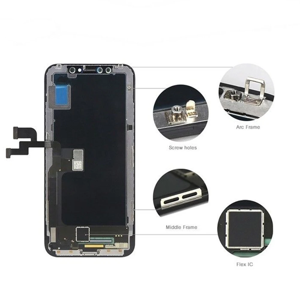 Новинка 2018 1:1 оригинальный ЖК-дисплей OEM для iPhone X сенсорный экран дигитайзер в