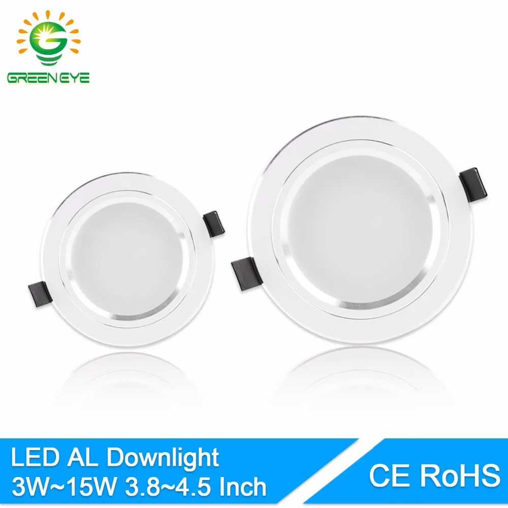 GreenEye AC85 ~ 265V Высокая Мощность светодиодный вниз светильник s потолочный SMD5730 5W 10W 15W