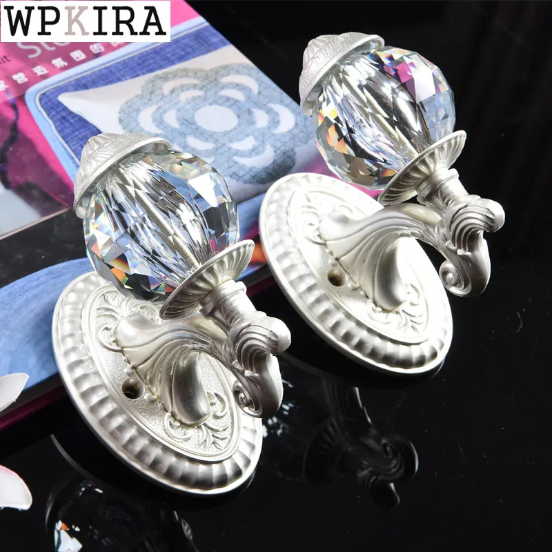 

2pcs Metal Crystal Hooks for Curtain Holder Home Decoration Curtain Tassels Tiebacks Hooks Hanger Holder Drop Shipping cp111&B