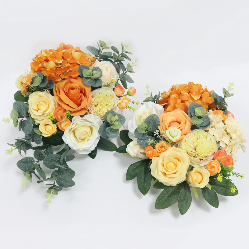 E style 2pcs JAROWN искусственные розы, ряд цветов, маленькие угловые цветы, имитация, шелковые искусственные цветы, свадебные, сделай сам, Декор для дома, гирлянда, Декор, Флорес - Цвет: E style 2pcs