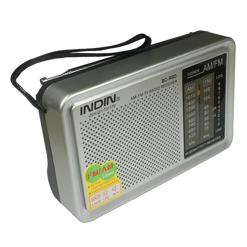 Portable Mini Radio Speaker FM/AM Stereo Player Receiver Antenna Support Music for Old Parents Gifts | Электроника