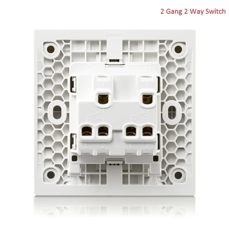 Высокое качество 2 Gang 3 Way настенный выключатель комплект Магнолия белая большая