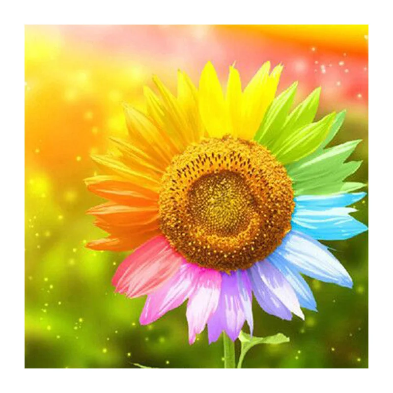 

Full Square/Round Drill 5D DIY Diamond Painting Cross Stitch colorful sunflower 3D Diamond Embroidery Mosaic Rhinestone decor