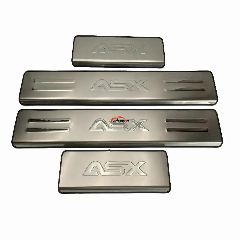Stainless steel Door Sill trim Scuff Plate protector Car Accessories For Mitsubishi ASX 2011 2013 2017 2018 car styling sticker |