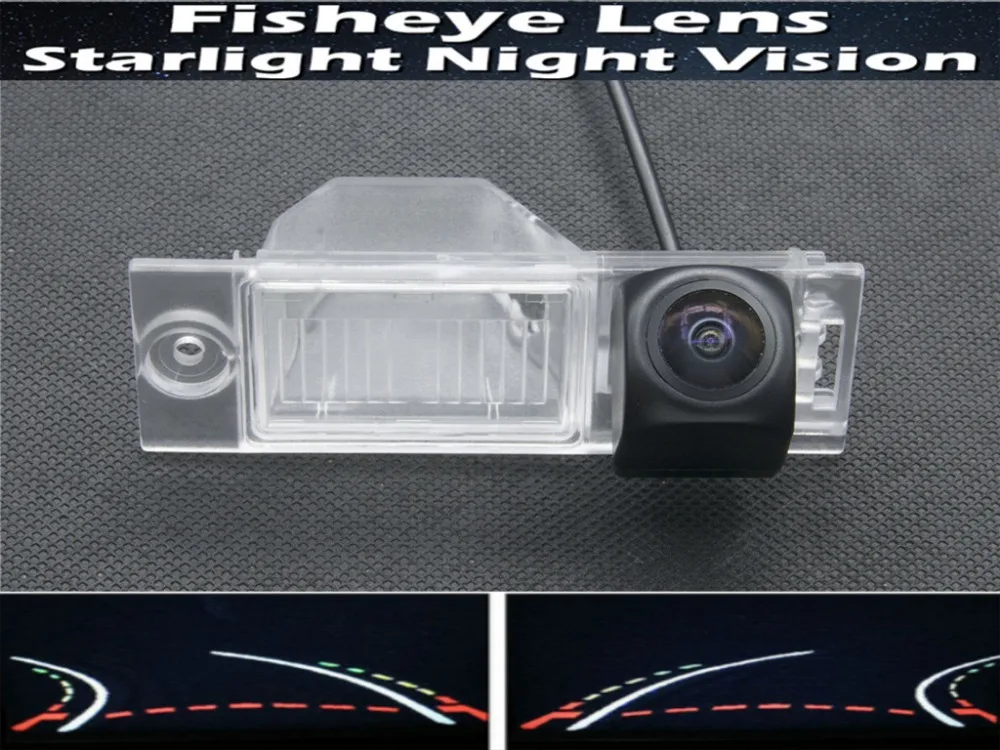 

1080P Fisheye Trajectory Tracks Car Rear view Camera for Hyundai new Tucson IX35 2015 2016 Night Vision BackUp Reverse Camera