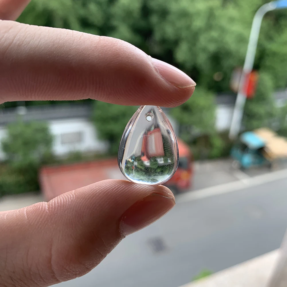 Новая капля воды Suncatcher Гладкий кристалл кулон люстра с хрустальными подвесками часть бисера Центр прозрачного стекла украшения DIY поставка