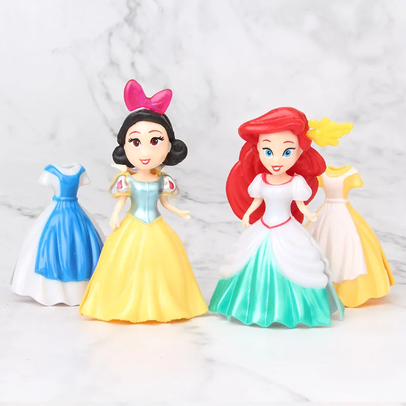 8 шт./компл. волшебное платье с зажимом для кукол Волшебная Статуэтка принцессы