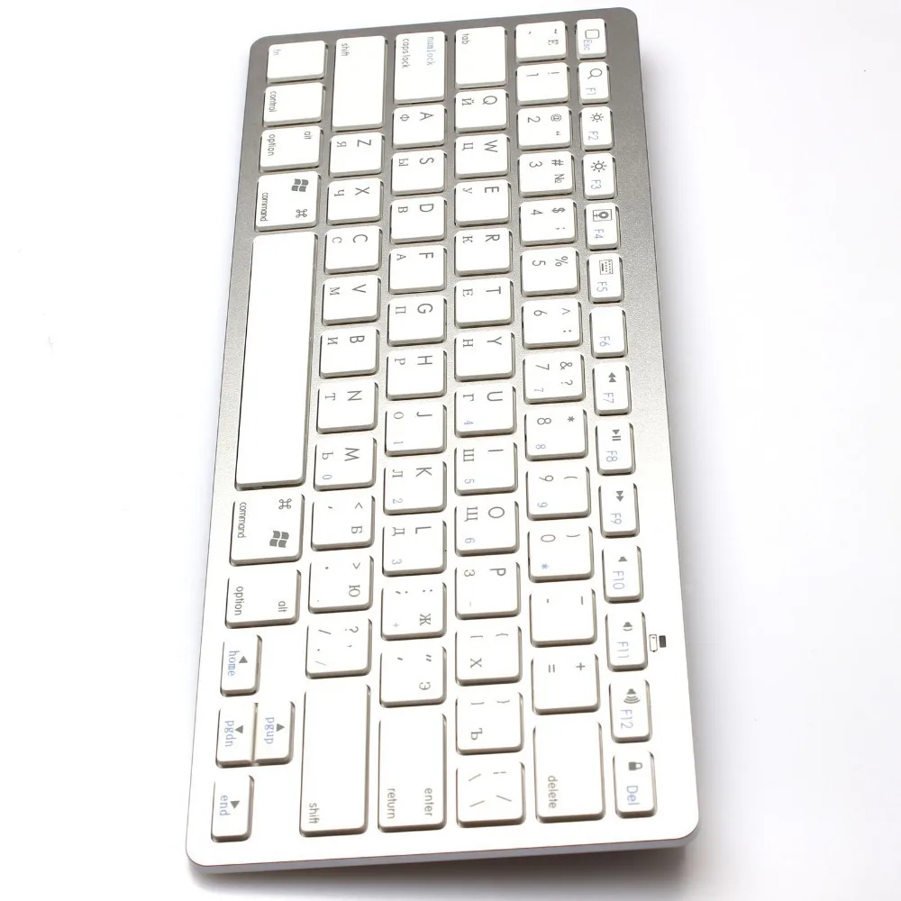 Беспроводная bluetooth клавиатура с английским русским ивритовым языком для Apple iPad 2 3